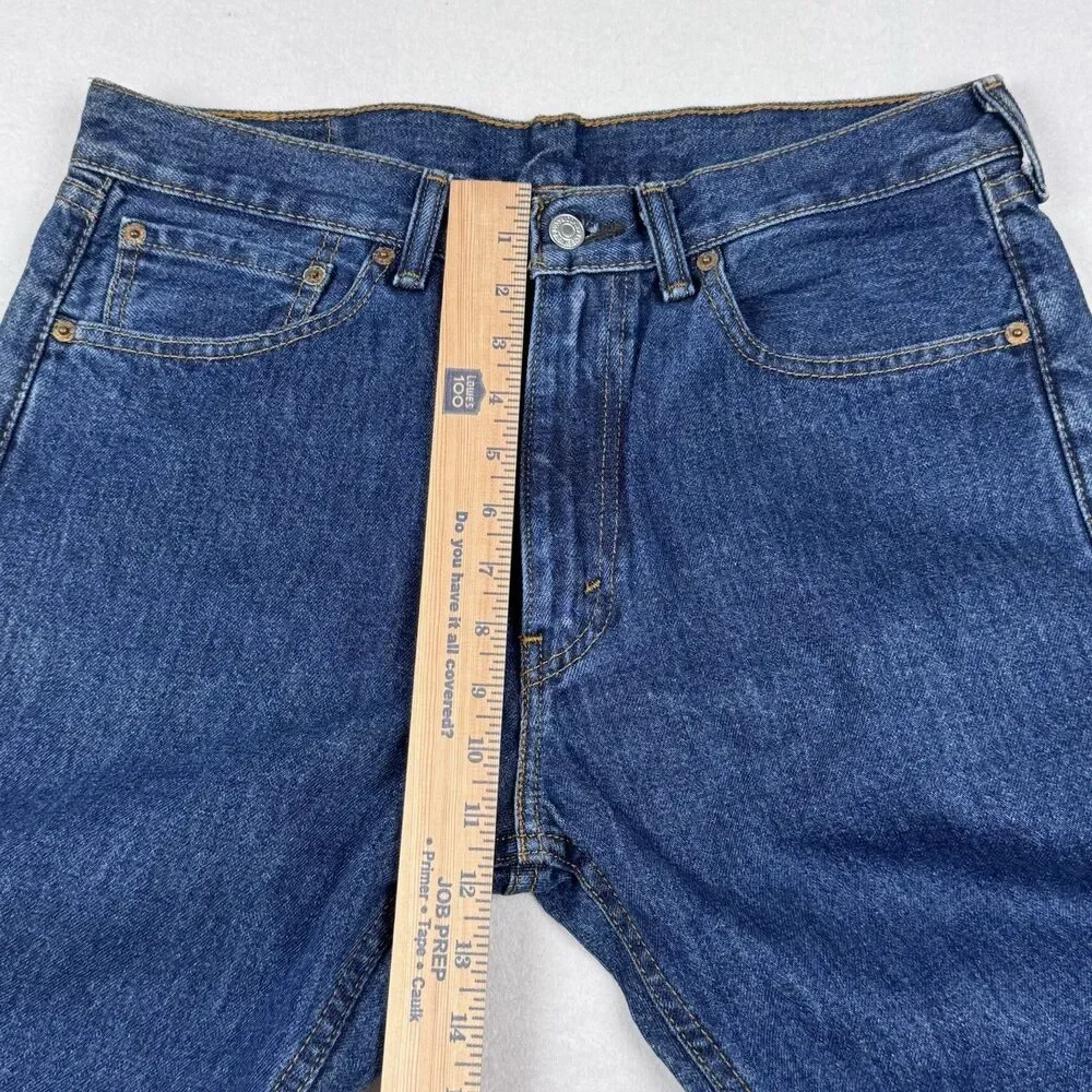 Levi's 505 Men's Jeans Size 32 Blue Regular Straight Denim 100% Cotton